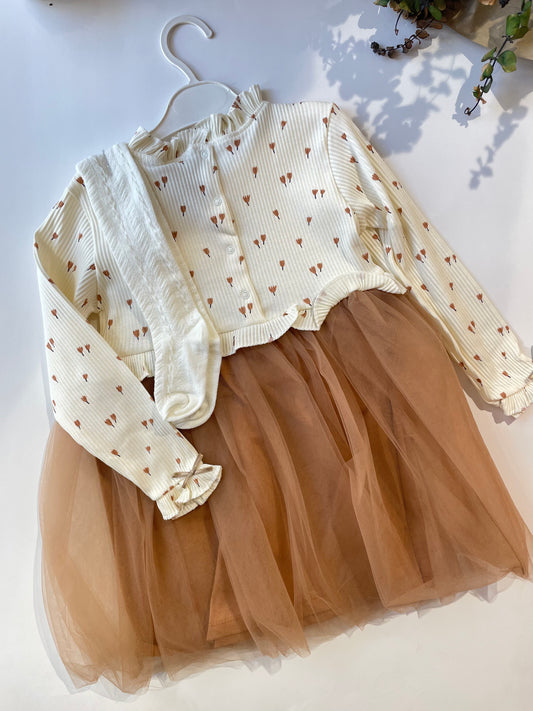 Kız bebek tütü etekli elbise